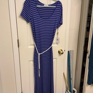 Calvin Klein t-shirt dress with rope belt. Size 6.
